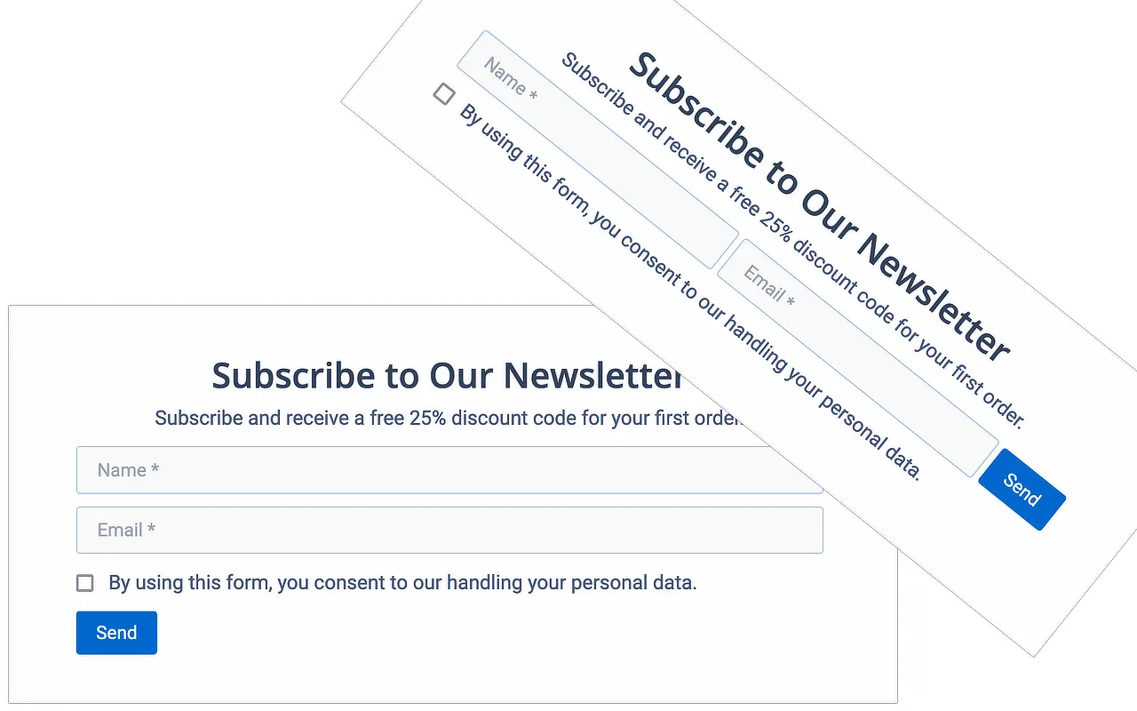 Newsletter Opt-in Form Features